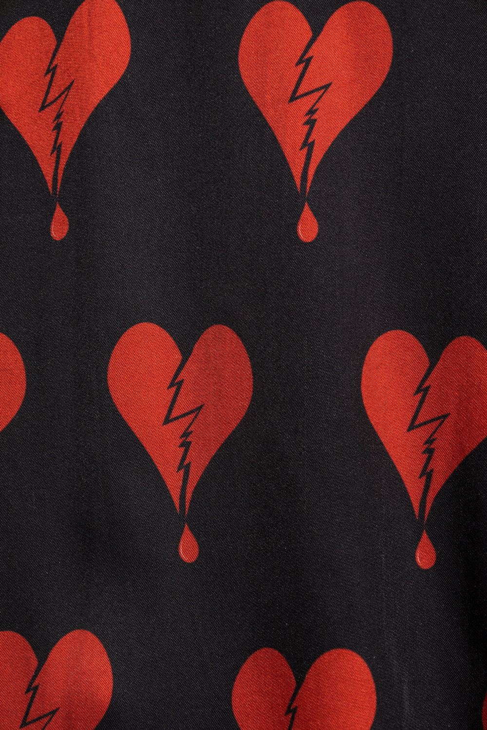 Black 'Breakup' shirt with heart motif AllSaints - Dolce